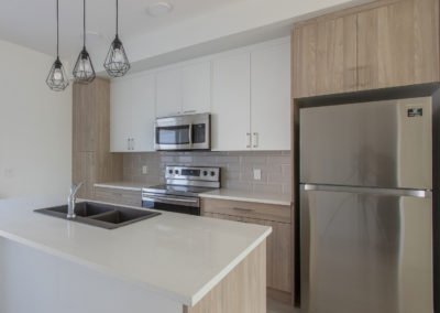 Side view of kitchen at Varuna Townhomes
