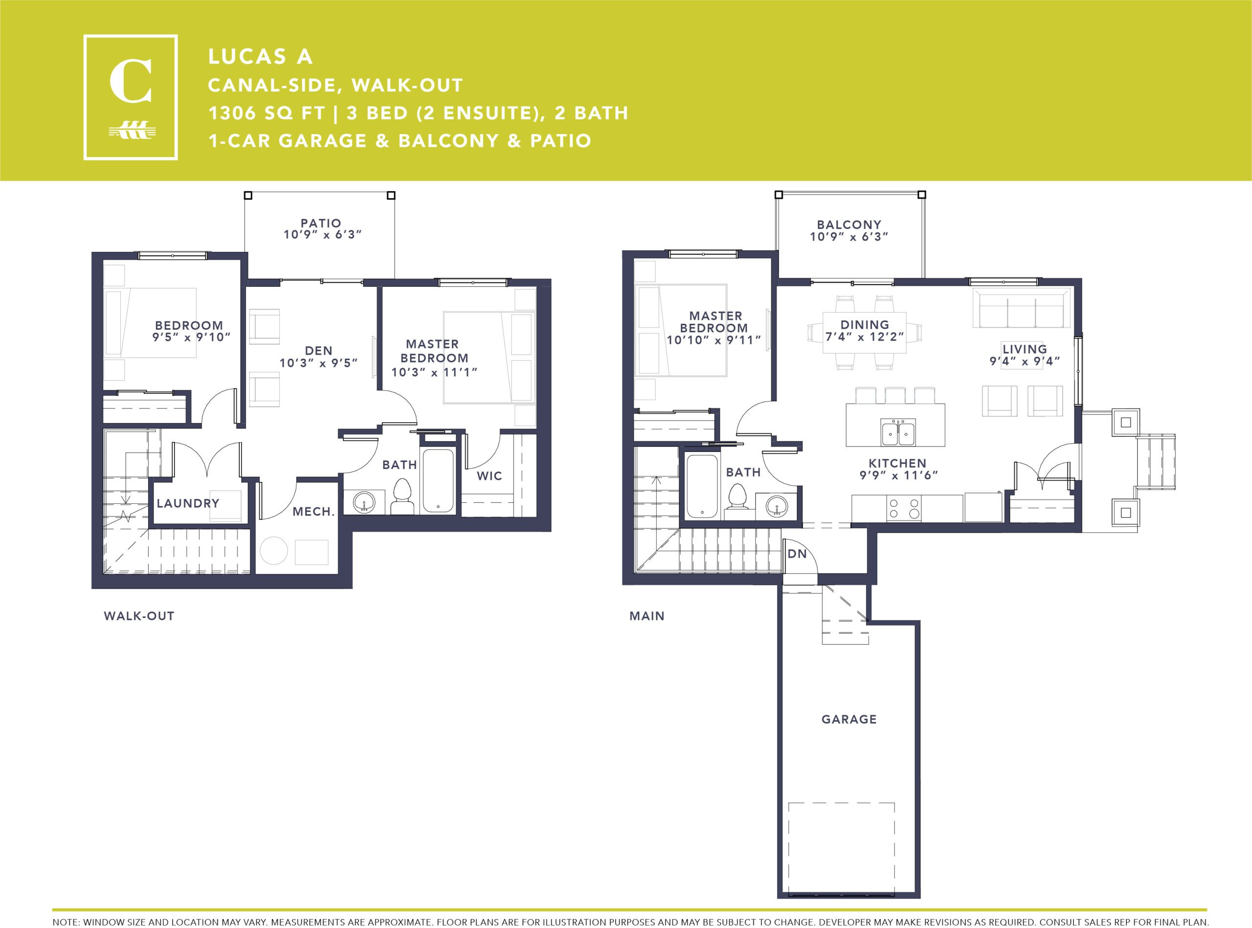 Townhome for Rent in Cochrane - Plan A1